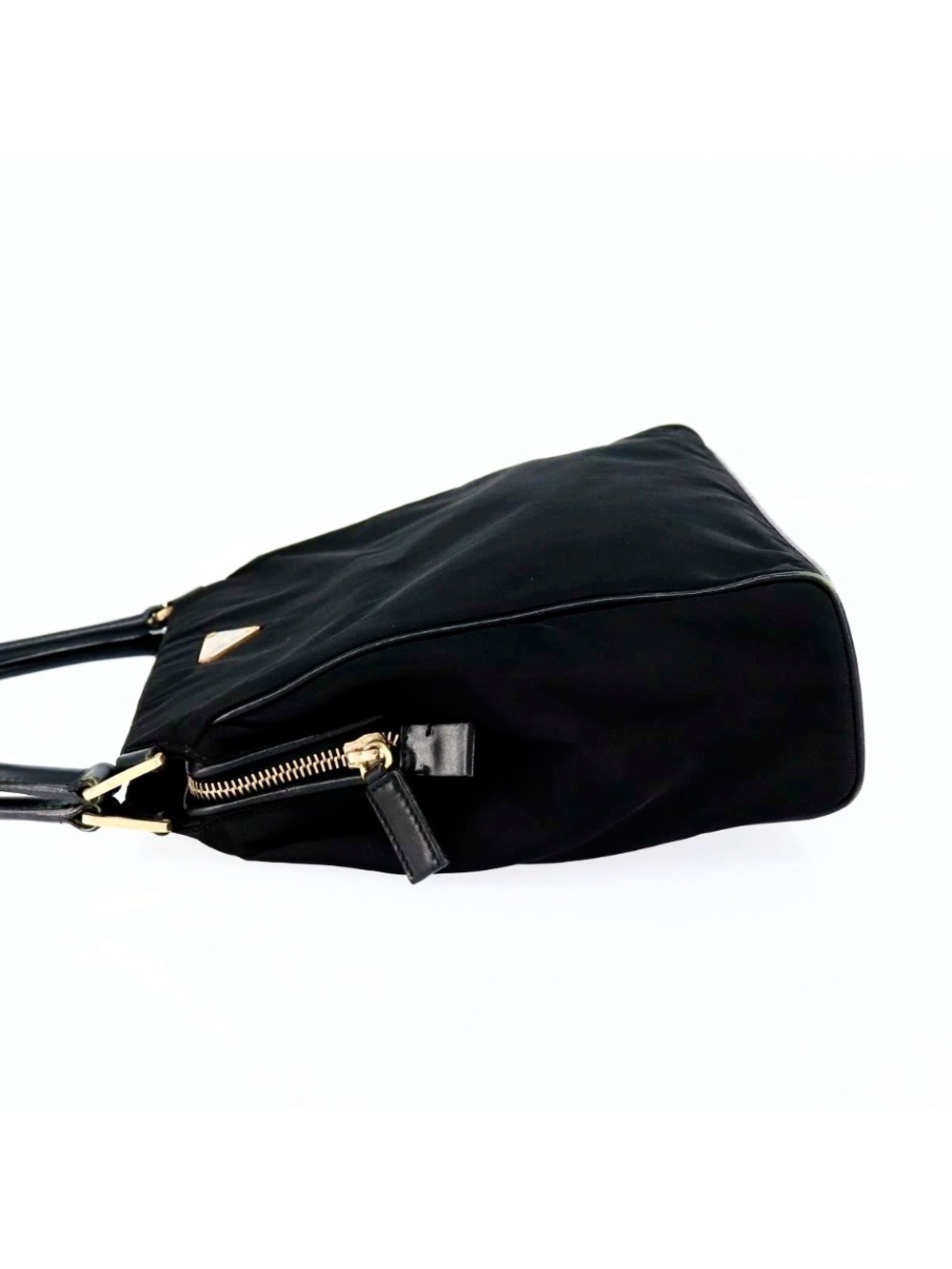 Prada Black Nylon Single-Handle Shoulder Bag with Gold hardware! Offers welcome! - Picture 14 of 16